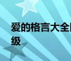 爱的格言大全四年级下册 爱的格言大全四年级 