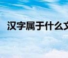 汉字属于什么文字体系 汉字属于什么文字 