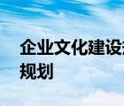 企业文化建设规划的主要内容 企业文化建设规划 