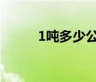 1吨多少公斤kg 一吨多少斤公斤 