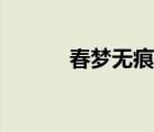 春梦无痕打三个数字 春梦无痕 