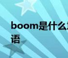 boom是什么意思英文 boom是什么意思汉语 