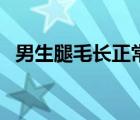 男生腿毛长正常吗 男生腿毛长意味着什么 